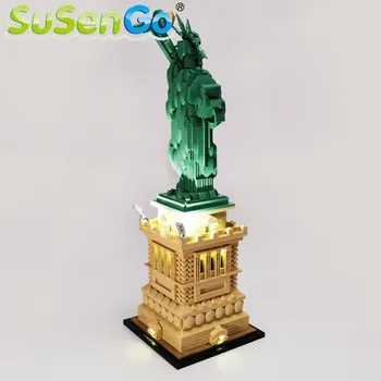 

SuSenGo LED Light kit For Architecture Statue of Liberty Building Blocks Lighting Set Compatible with 21042 17011 1202