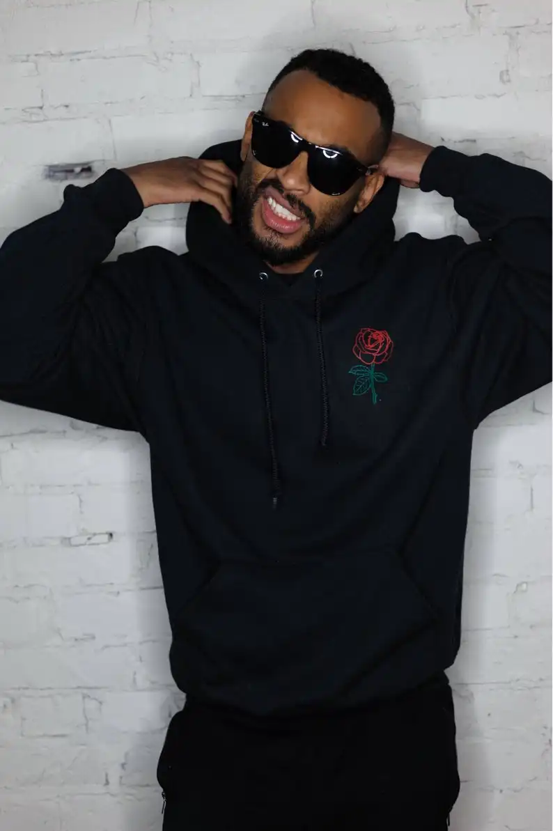 

Men's Rose Hoodie Mens Hoodie Men's Clothing Men's Hoodie Sweatshirt