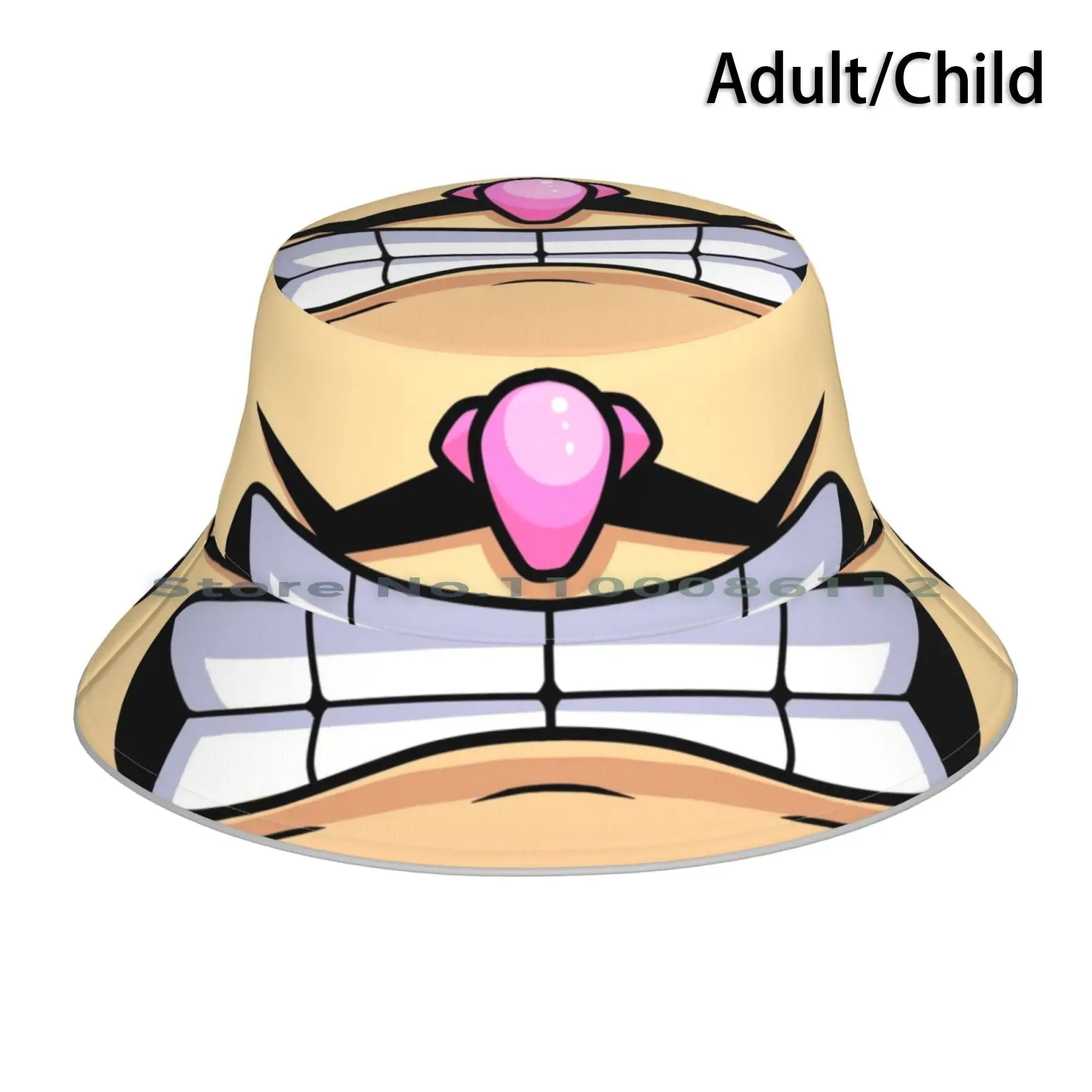 Waluigi Cappello A Secchiello Per Il Viso Cappello Da Sole Waluigi Bowser Videogame Memes Bros Super Wario Bocca Maschera Pieghevole Cappello Da Pesca