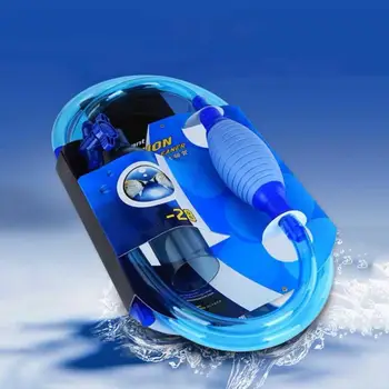 

1PC Aquarium Fish Tank Cleaner Siphon Pump Suction Pipe Gravel Water Drainer Changer Fish Tank Vacuum Siphon Pump Cleaner Tool