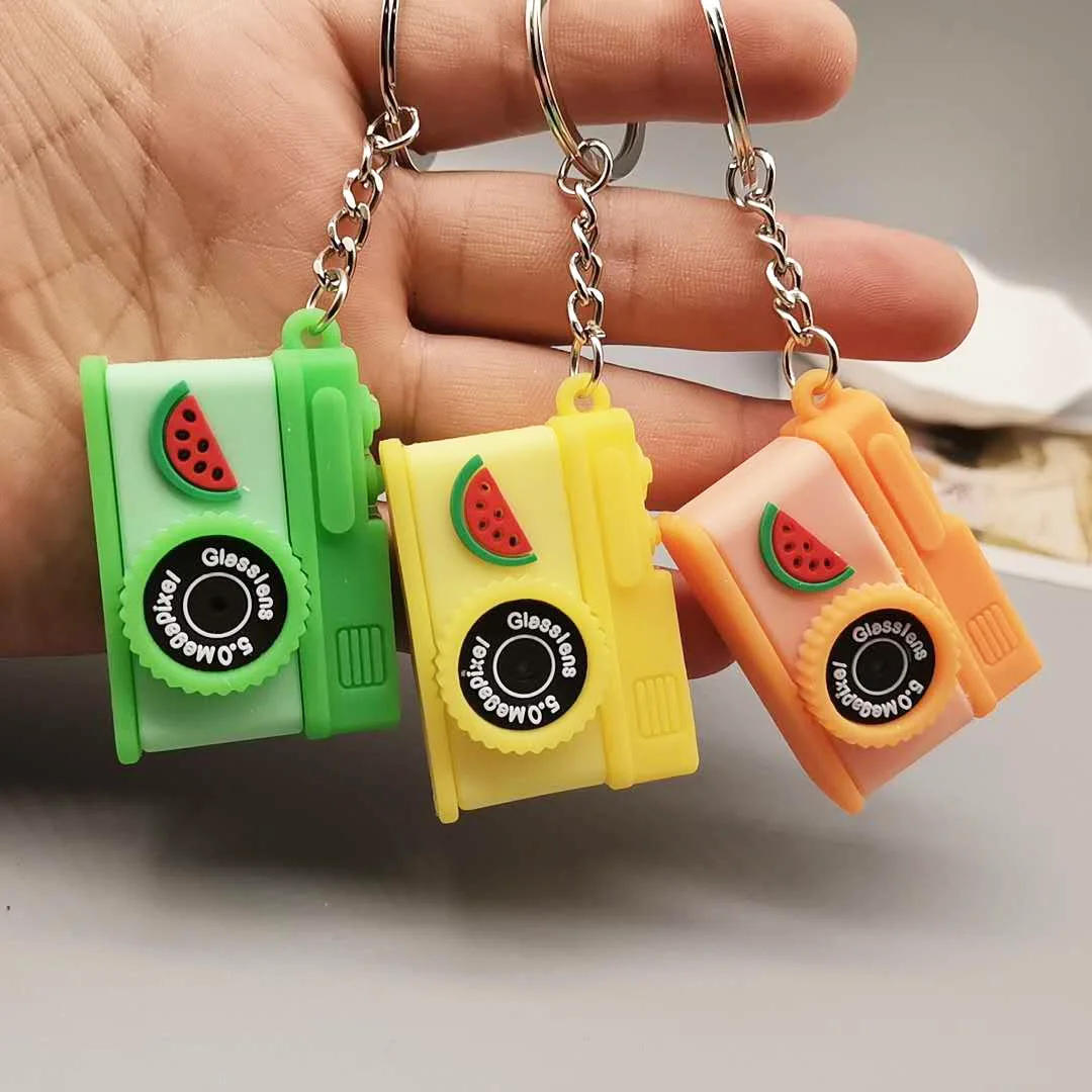 Personaggio Della Bottiglia Della Fotocamera Totoro Portachiavi Doppio Lato Portachiavi Pvc Anime Figure Totoro Portachiavi Kid Toy Key Camera Gingill