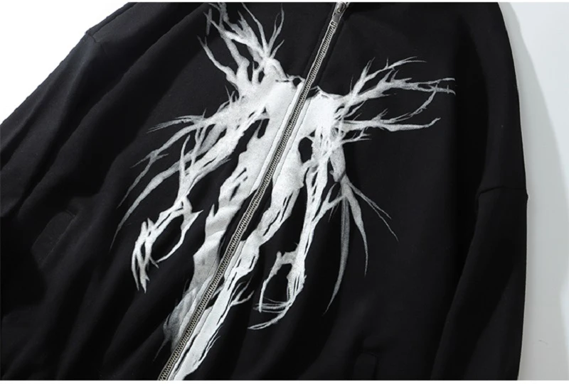 هودی دارک انجل پانک اورسایز Oversize Sweatshirt Punk 30 H03b36b3eb65947bf9bc3ab5c74f8eb681