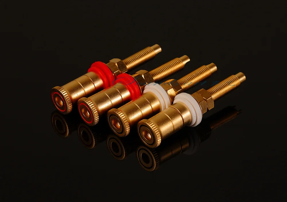 

Pure Copper Sand-plated Gold Imitation WBT Extension Speaker Terminal Horn Base Pure Copper Horn Base Speaker Terminal