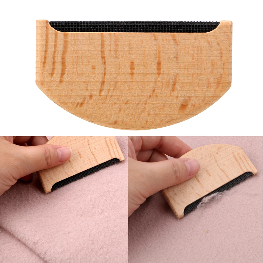 Anti Pilling Garment Care Lint Remover Wooden Home Use Manual Sweater Brush Fabric Comb