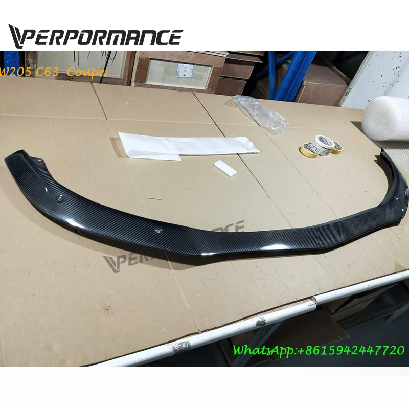 W205 C63 углеродная передняя губа для W205 C63 C63S передняя губа для Купе Седан~ год