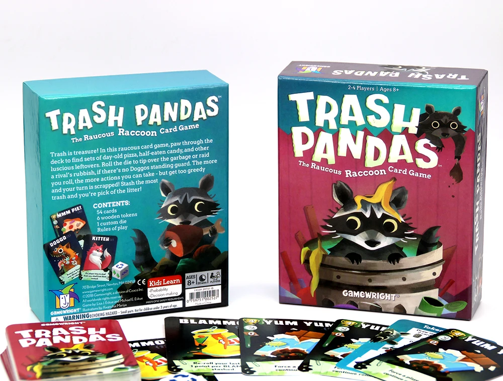 Jeu De Cartes De Pandas Poubelle, Jeu De Sanglier, Jeu De Fête, La Poubelle Est Un Trésor! Dans