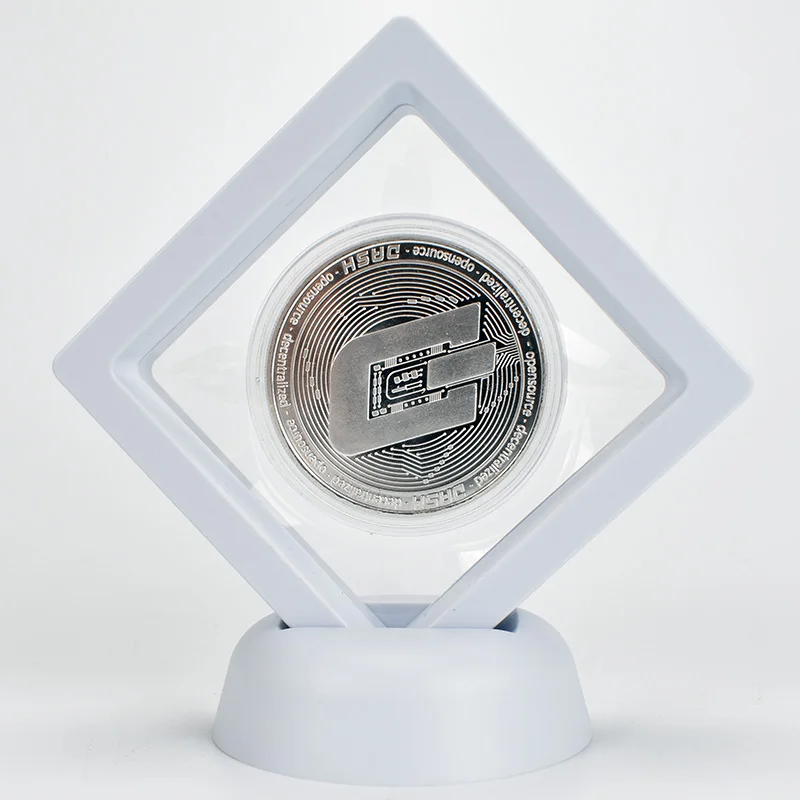 Битная монета Золотая монета Биткоин cions Litecoin рябь эфириум криптовалюта металлический памятный подарок физическая антикварная имитация - Цвет: silver dash white