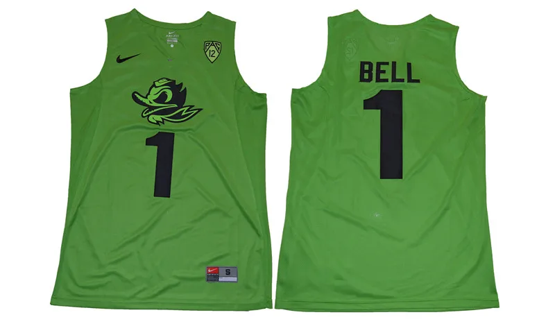 Мужские футболки Oregon Ducks BELL 1 - Цвет: 2