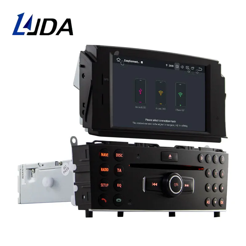 LJD 1 DIN автомагнитола gps-навигация, dvd-плеер для Mercedes Benz C200 C180 W204 2007-2010 Автомобильный мультимедийный wifi Аудио стерео DSP