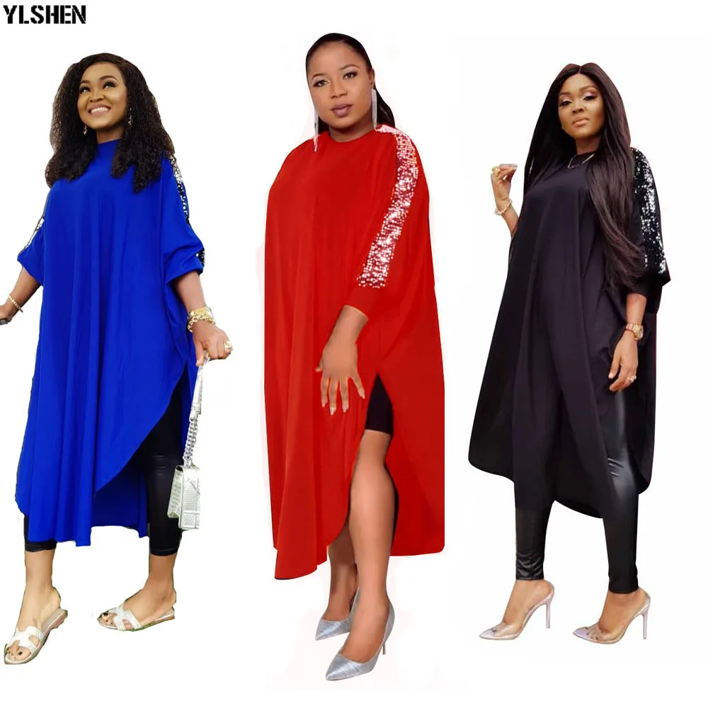 African Dresses For Women Dashiki Sequined African Clothes High Quality Grand Boubou Africain Fashion Africa Dress For Ladies 01