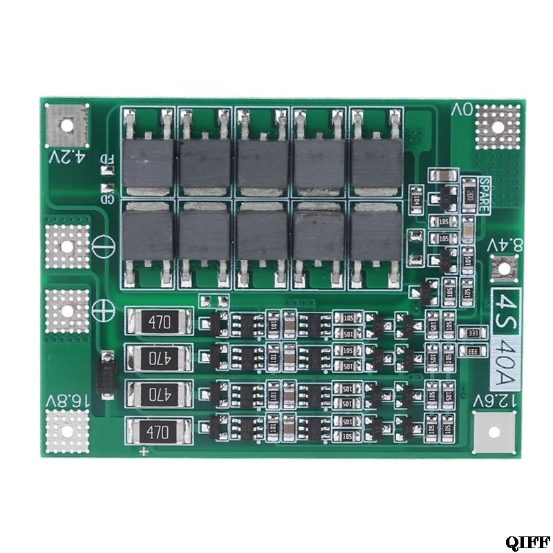 Баланс 4S 40A литий-ионный аккумулятор 18650 зарядное устройство PCB плата защиты BMS сбалансированный заряд для бурильного двигателя 14,8 в 16,8 в