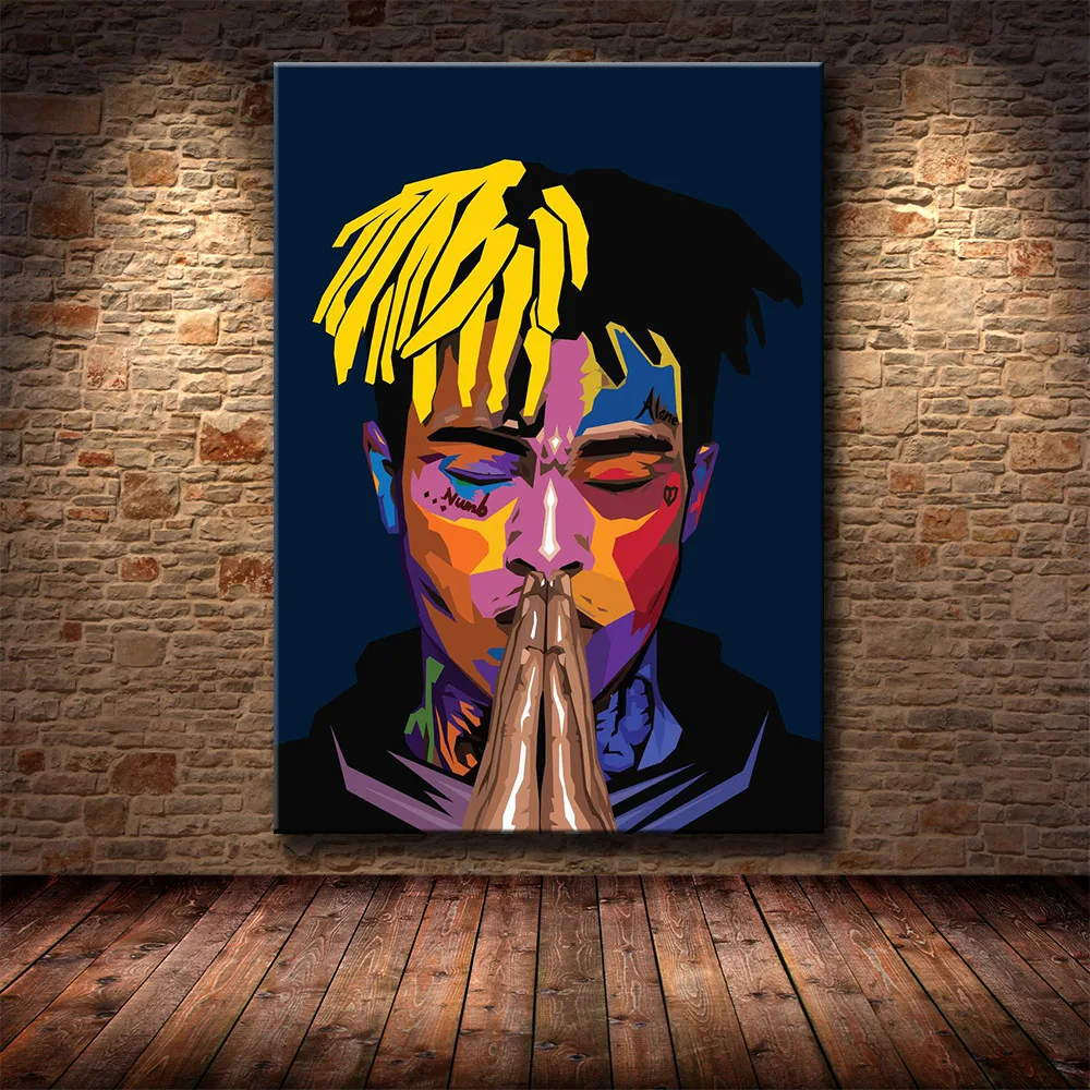 Домашний декор HD принты в скандинавском стиле XXXTentacion Rapper живопись настенное
