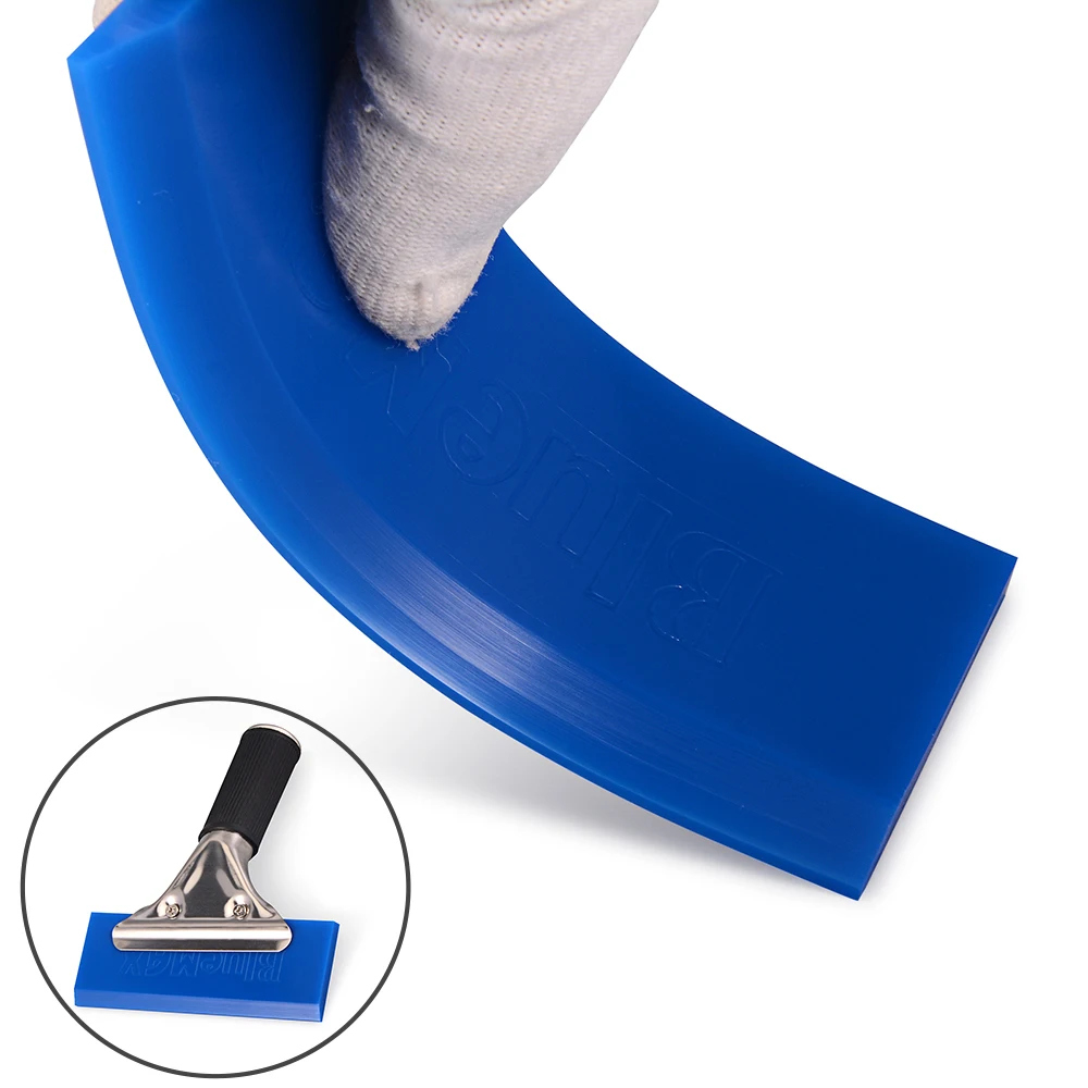 Blue Max Squeegee w/Pro Handle Tendon Water Scraper Car Vinyl Wrapping Tool  Kit