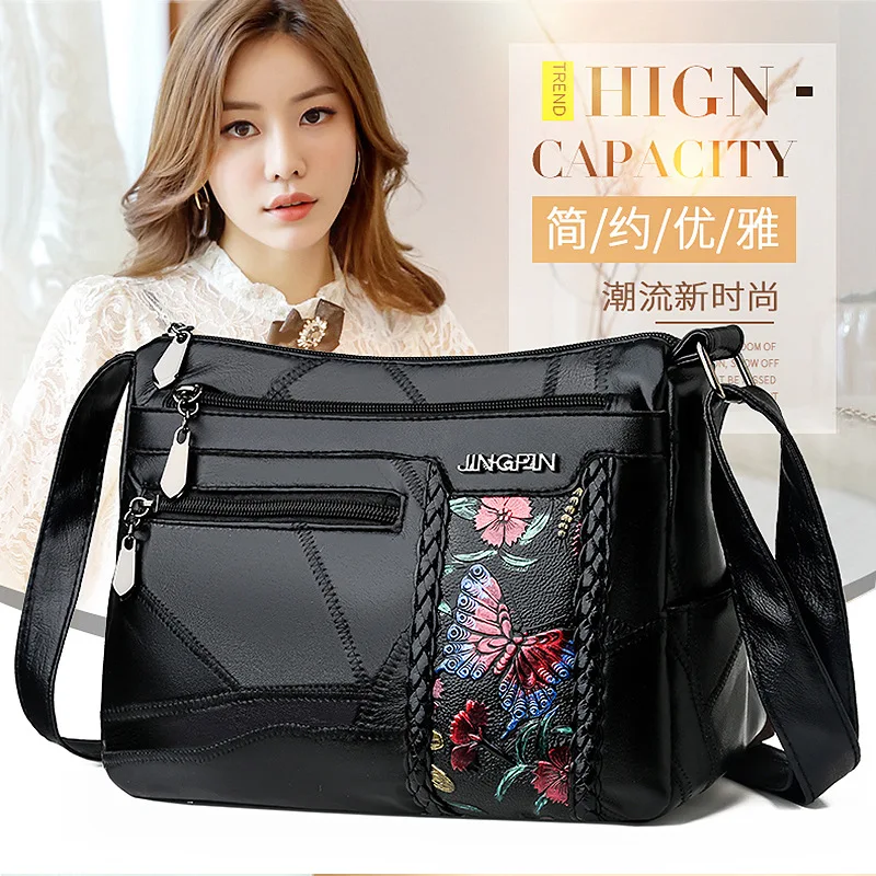 Bolsos de bandolera casuales para mujer bolsos цепи заклепки отличное качество bolso hombro cuero PU lavado suave |