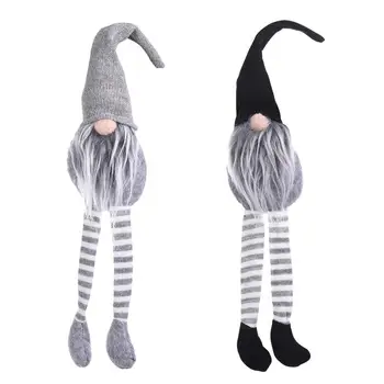 

2 Pcs Christmas Faceless Dolls Fashion Desktop Ornaments Party Supplies Cloth Toys for Christmas Party Xmas Party