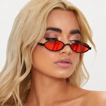 

GUANGDU Lentes De Sol Mujer Small Oval Fashion Brand Sunglasses Women 2019 Vintage Designer Plastic Frame Unisex Glasses UV400