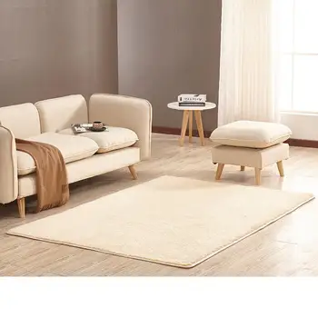 

Nordic Style Plush Carpet Living Room Coffee Table Blanket Bedroom Bedside Mat Washed Non-slip Rug Door Floor Mats Yoga Mat
