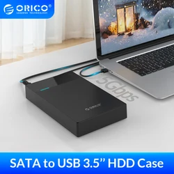 ORICO – boîtier pour disque dur Portable, avec alimentation intégrée 12V1A, SATA vers USB 3.0, pour SSD 2.5/3.5, supporte UASP 16TB 