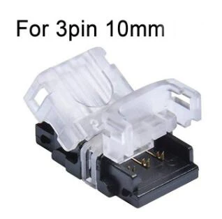 3pin 10mm Светильник с зажимом для светодиодных лент 2pin 3pin 4pin 5pin 6pin Hippo-M Разъем для DIM CCT RGB RGBW RGB+ CCT светодиодные ленты для проводов 5 шт - Испускаемый цвет: 3pin 10mm
