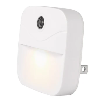 

4pcs Photocell Sensor Indoor Stairs Energy Saving Lamp LED Night Light For Bedroom Hallway Auto On Off Kids Room Nursery Plug In