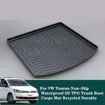 

Puou Non-Slip Waterproof For VW Touran 2004-15 Mat Rear Trunk Liner Cargo Floor Tray Carpet Guard Protector Car Accessories