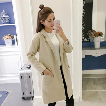 

Women Wool Coat Fashion Joker 2019 New Women's Double-sided Long Plus Cotton Padded Wool Coat Women Jacket