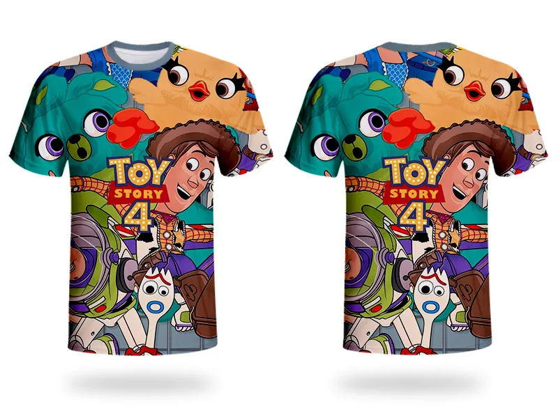 WHOSONG 3D Tshirt popular movie TOY STORY 4 funny cartoon children's clothing