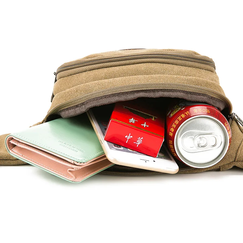 

Men Wallet Canvas Practical Wear-Resistant Multi-functional Cash Storage Multilayer Large Capacity Outdoor Men Wallet
