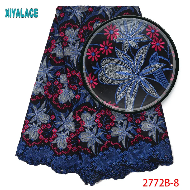 Swiss Voile Lace In Switzerland Cotton Lace High Quality Embroidery African Dry Lace Fabric For Nigeria Man Lace Fabric QF2772B
