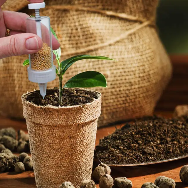 1 Dcs Mini Seeder Vetőgép -Adagolás Kézi Vetőgépek Virágpot Virágmag Ültetvény Kerti Készlet Ágy Szerszámok Kellékek - Image 5