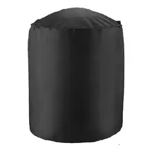 Черная Водонепроницаемая Крышка для гриля, пылезащитная крышка для гриля, 210D Пылезащитная крышка от дождя, угля, аксессуары для гриля, круглая крышка для гриля