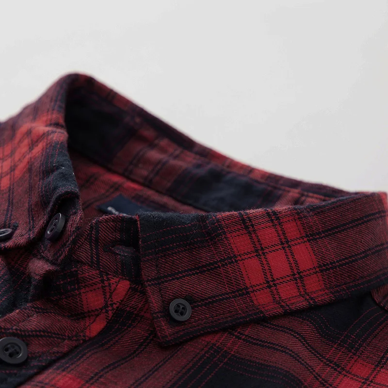 Semir модная Новая мужская рубашка с длинным рукавом корейская ретро хит цветная клетчатая одежда с вышивкой хлопковые рубашки
