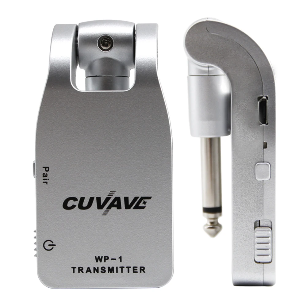Wireless Guitar System Transmitter Receiver Built-in Rechargeable Battery 30 m Transmission Range Universal Electric Bass