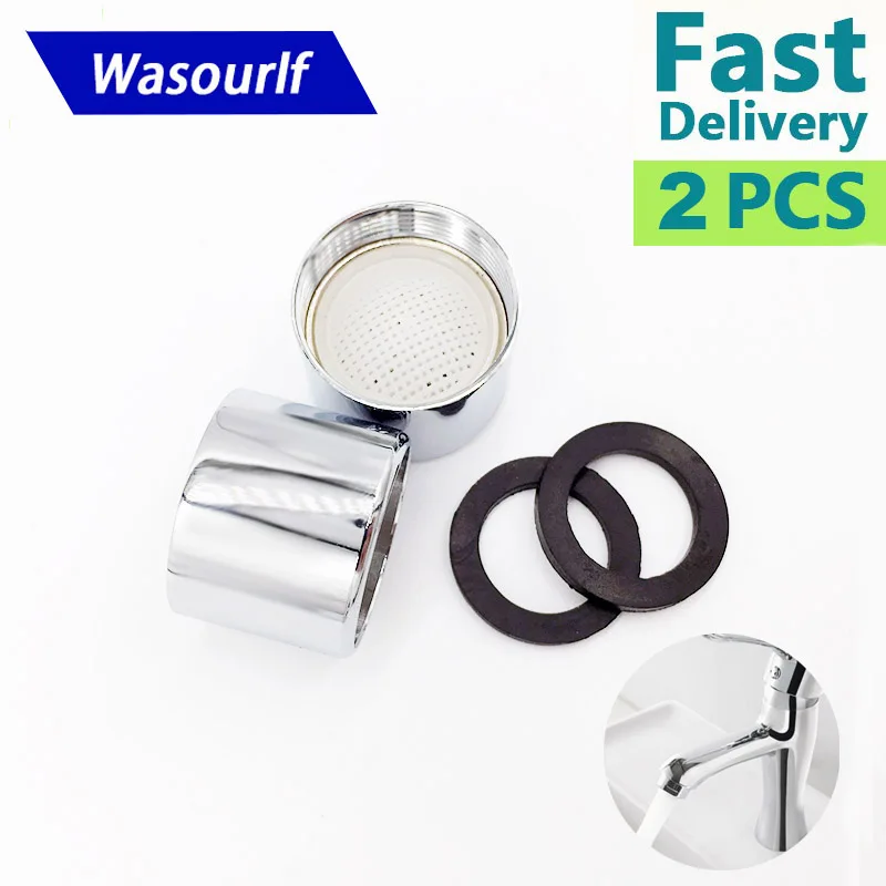 M22 22mm Female Thread Tap Aerator Faucet Bubble 2PCS 304 Stainless Steel Core Brass Shell Kitchen Bath Accessories faucet aerator