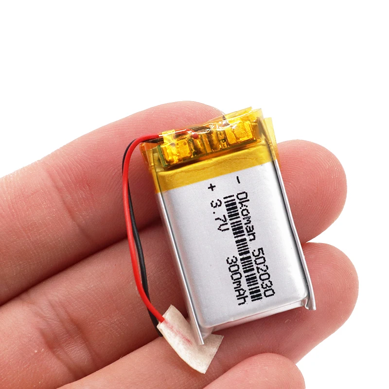 Аккумуляторная батарея 300mAh 502030 3 7 V высокой емкости Универсальный Аккумулятор