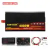 Inverter 12V/24V 220V 3000/4000W Voltage transformer Pure Sine Wave Power Inverter DC12V to AC 220V Converter+2 LED ► Photo 2/6