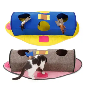 

Fish-shaped Warm Cat Tunnel Collapsible Pet Toy Interactive Wear-resistant Parts