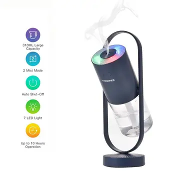 

200ml Magic Shadow USB Air Humidifier with LED Lights Ultrasonic Aroma Diffuser Mist Maker Mini Office Air Purifier