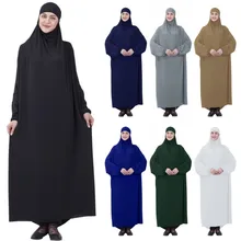 Dromiya женская мусульманская молитвенная леди Тобе платье хиджаб молитва летучая мышь рукав Ближний Восток исламский халат капюшон абайя Молящиеся платье хиджаб