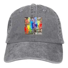 Краска Граффити на кирпичной стене искусство для взрослых нейтральная бейсбольная окрашенная моющийся Ковбой шляпа Солнцезащитная ковбойская шляпа отца