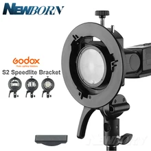 Godox S2 Bowens крепление вспышки s-типа держатель кронштейн для Godox V1 V860II AD200 AD400PRO Speedlite Flash Snoot софтбокс