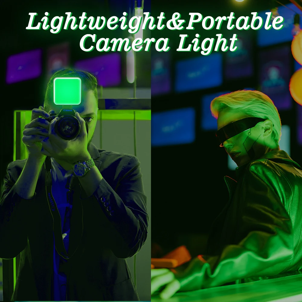 Luce LED RGB ATUMTEK Per Fotocamera | CRI 95+ | Con Morsetto Per Laptop E Cold Shoe - Foto 9