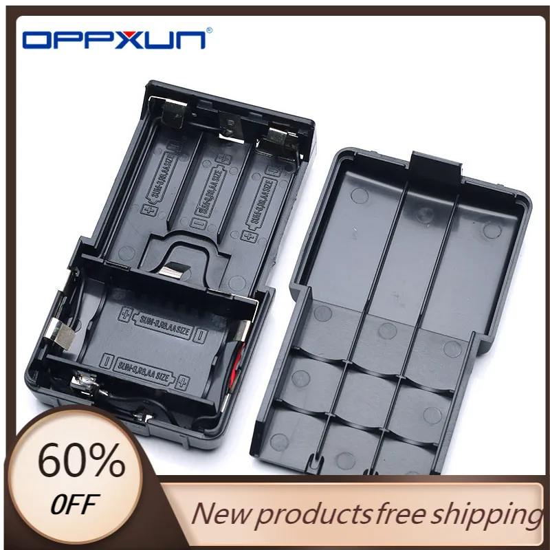 OPPXUN-caja de batería BT32 BT-32 5 AA Para Kenwood TK308,TK208,TH22AT,TH42AT,TK-79A, Radio bidireccional, walkie-talkie, accesorios