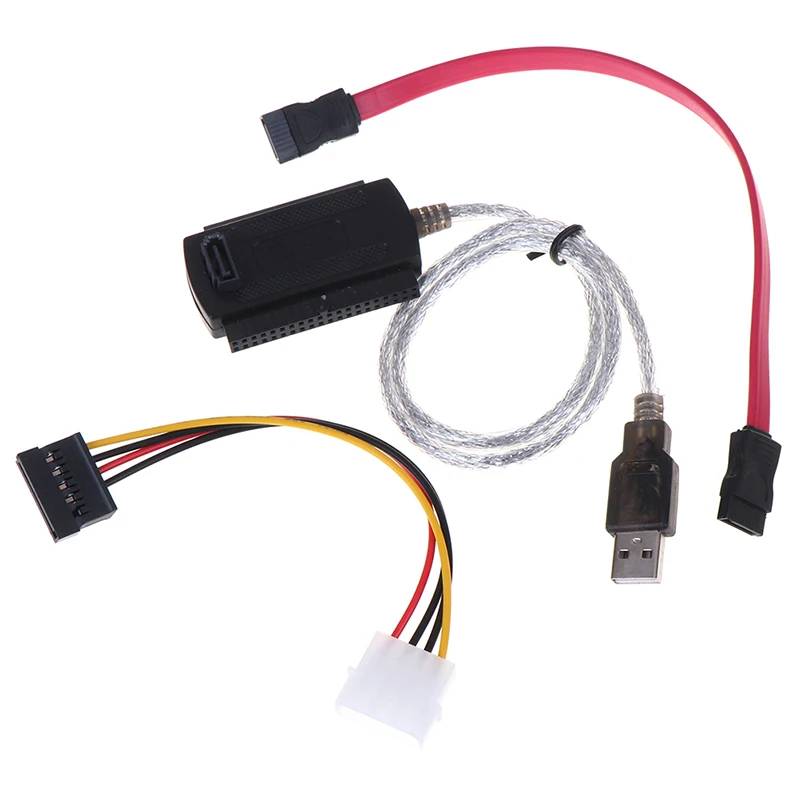 SATA/PATA/IDE to USB 2.0 Adapter Converter Cable for Hard Drive Disk 2.5" 3.5"