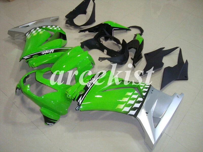 New ABS Fairings kit Fit For Kawasaki Ninja 250r EX250 2008 2009 2010 2011 2012 2014 ZX 250 08 09 10 11 12 13 14 silver green New ABS Fairings kit Fit For Kawasaki Ninja 250r EX250 2008 2009 2010 2011 2012 2014 ZX 250 08 09 10 11 12 13 14 silver green