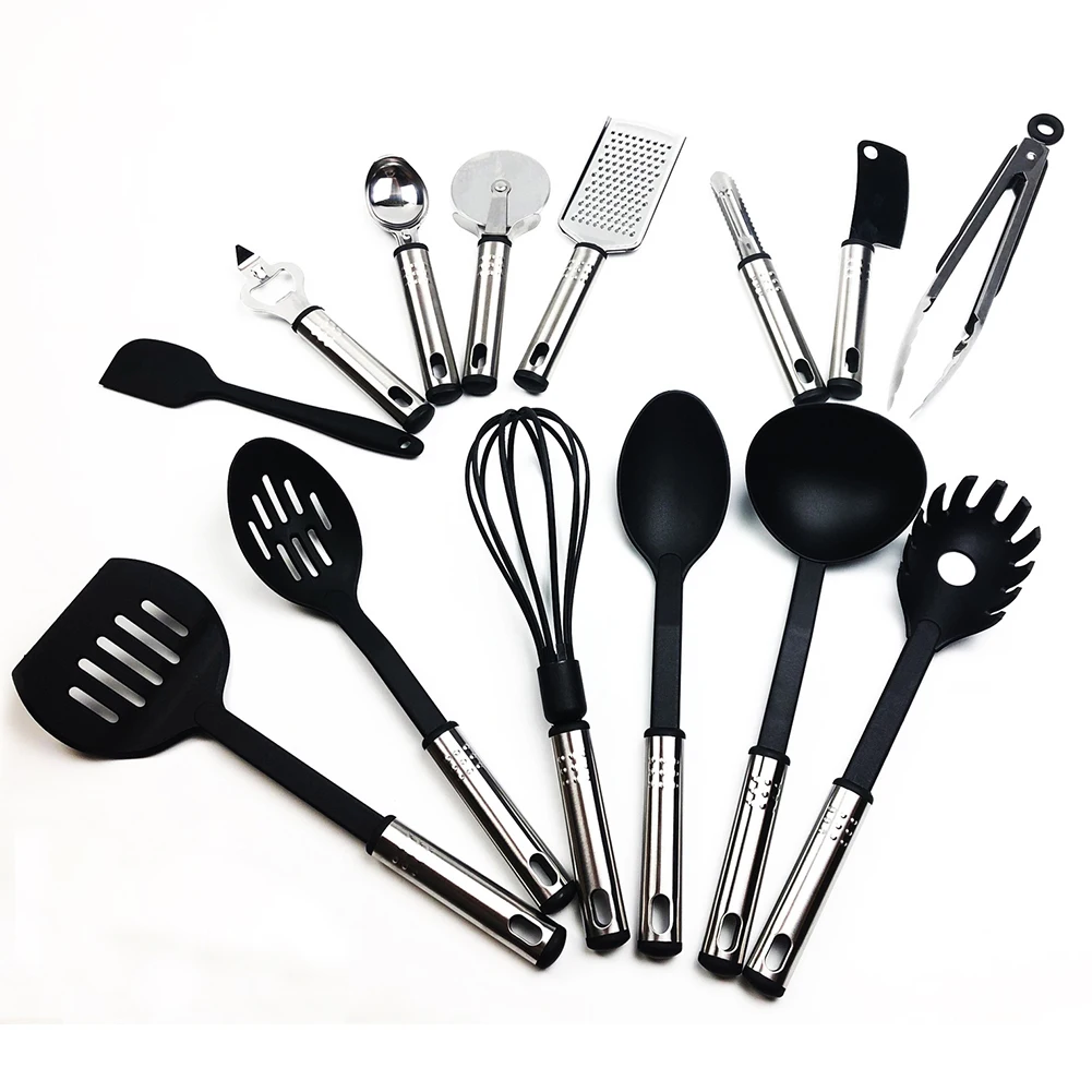 

24 PCS Heat Resistant Multifunction Kitchenware Set Odorless Cooking Scrapper Spoon Utensils Non Stick Easy Clean Silicone Tools