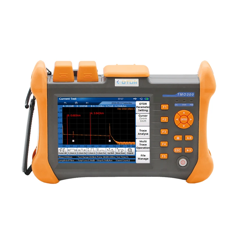OTDR TMO-300-SM-A 1310/1550nm 30/28dB интегрированный VFL сенсорный Экран Оптический измеритель