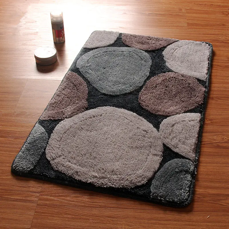 

Nordic Style Bathroom Non-slip Absorbent Mats Hall Entrance Door Dust Removal Mats Household Kitchen Bedroom Soft Floor Rugs