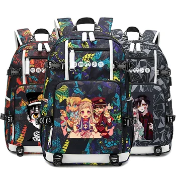 

Toilet-bound Jibaku Shounen Hanako-kun Backpack USB Charging Bag for Teenager Boys Girls SchoolBag Laptop Bag Cosplay Mochila