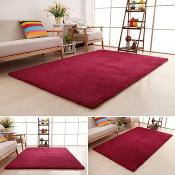 

Soft Fluffy Rugs Anti-Skid Shaggy Area Rug Floor Mats For Living Rooms Bedroom Bathroom Home Supplies Large Size